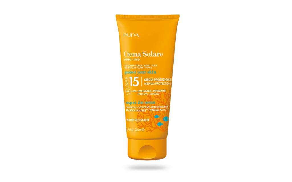 Crème Solaire Corps Visage SPF 15 (200 ml) - PUPA Milano image number 0