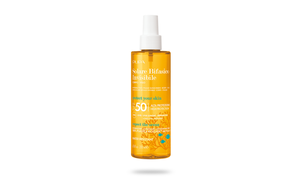 Soin Solaire Biphase Invisibile Corps Visage SPF 50 (200 ml) - PUPA Milano image number 0