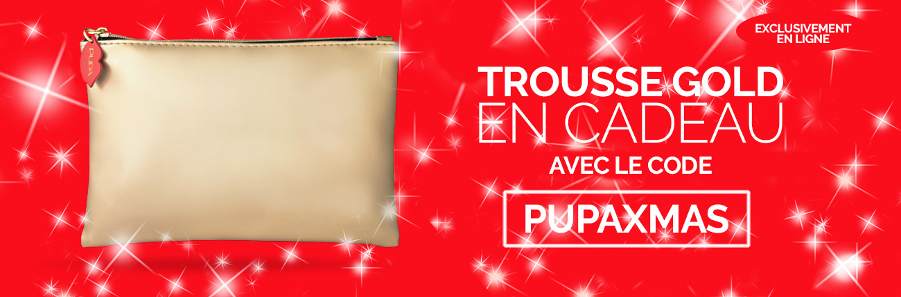 Trousse Gold en cadeau promo-pupaxmas
