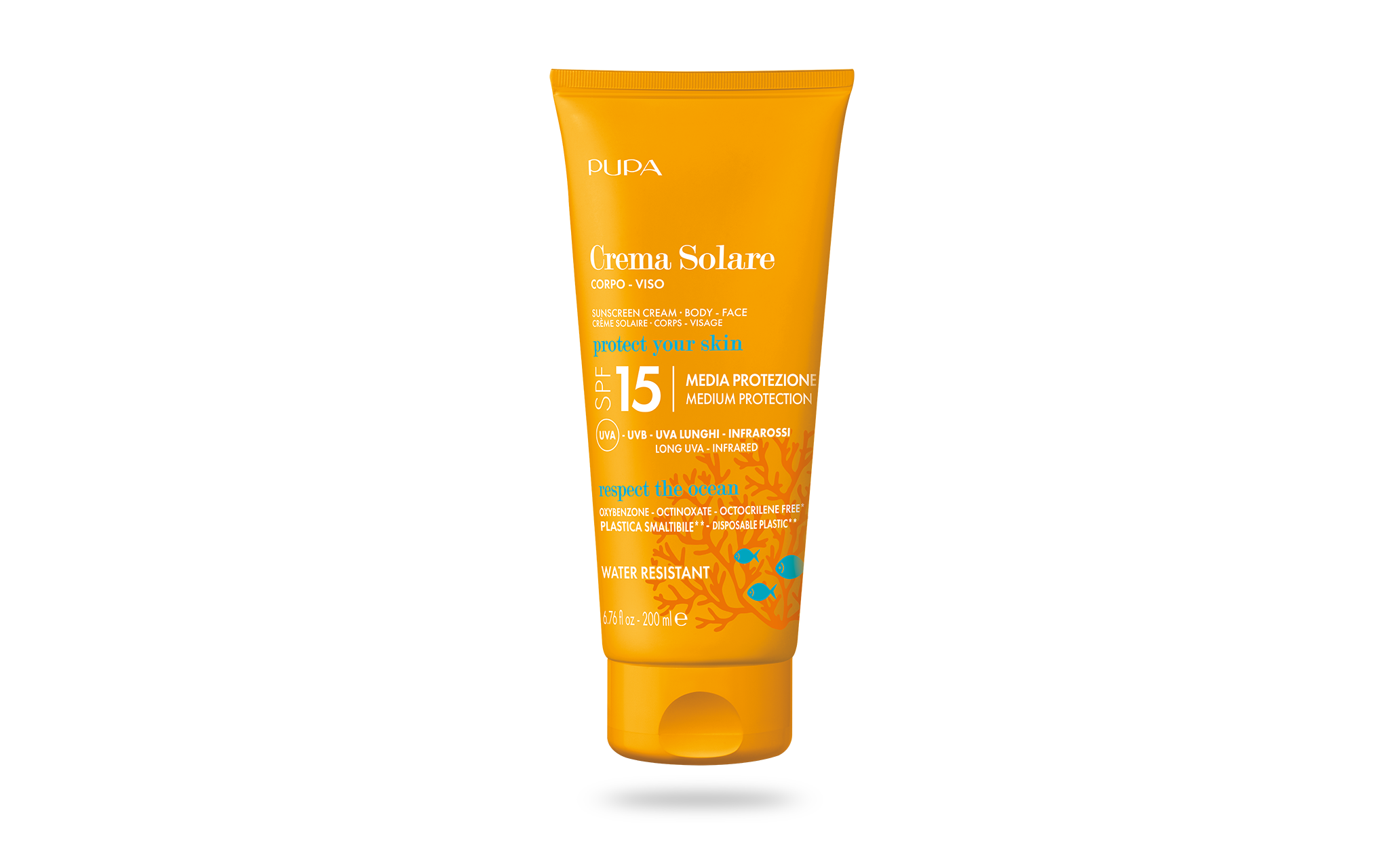 Crème Solaire Corps Visage SPF 15 (200 ml) - PUPA Milano